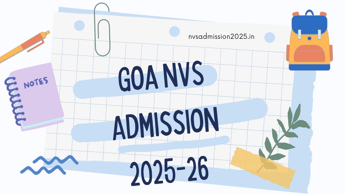 Goa NVS Admission 2025-26