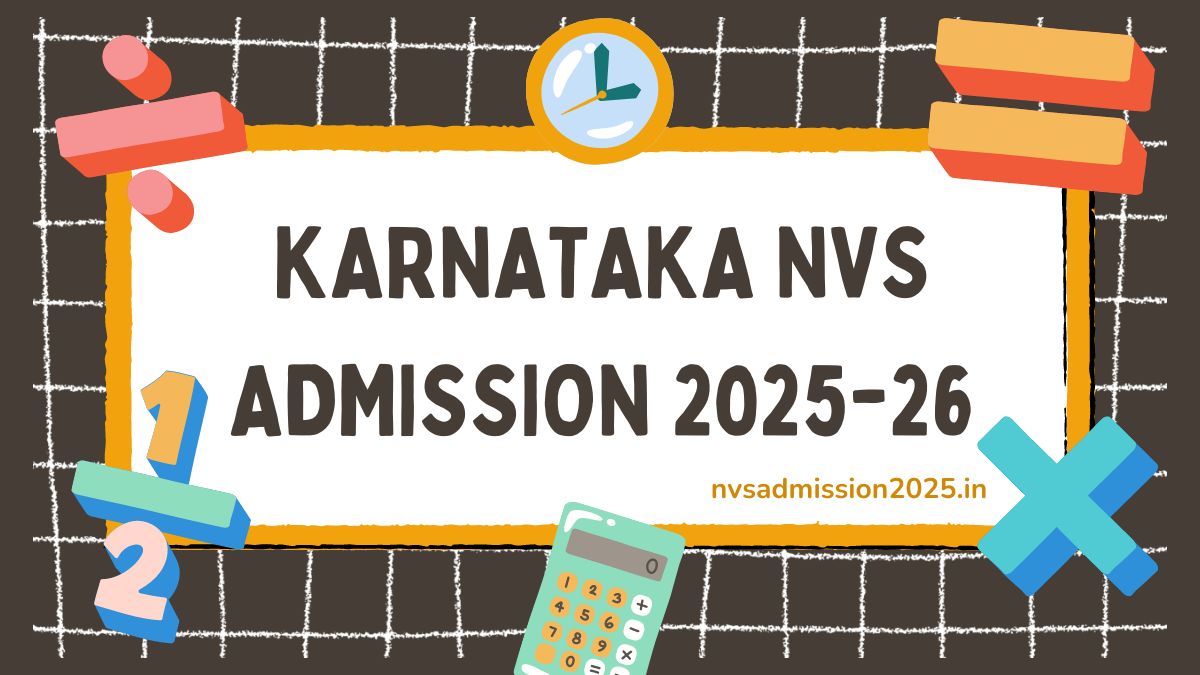 Karnataka NVS Admission 2025-26