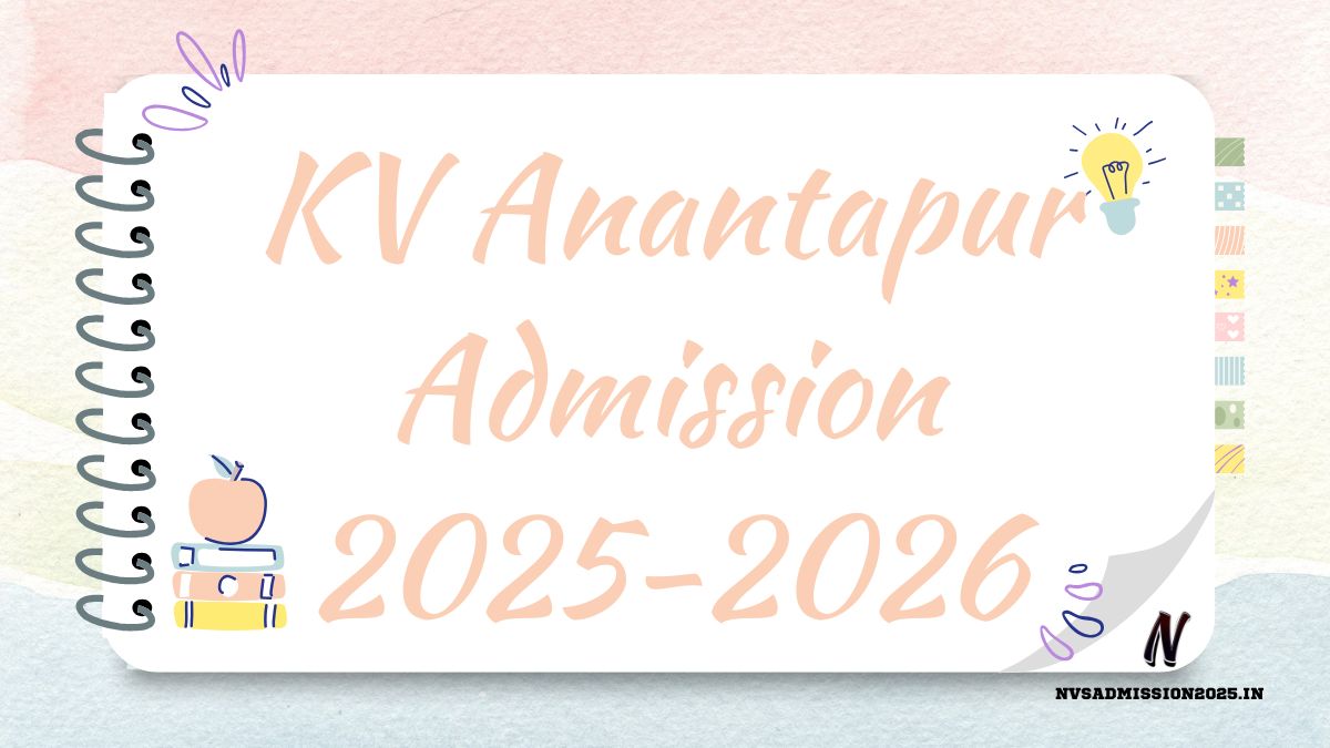 KVS Anantapur Online Admission 2025-26