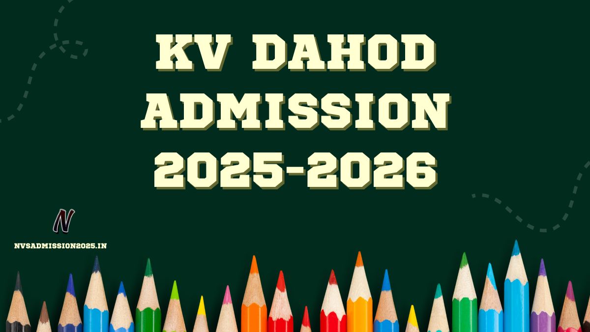 KVS Dahod Online Admission 2025-26