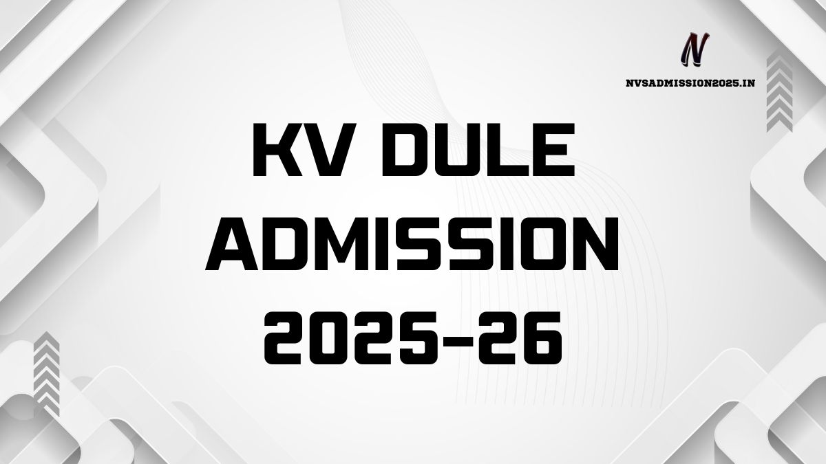 KVS Dule Online Admission 2025-26