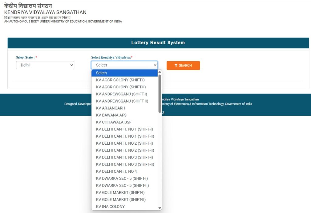 KV School Admission 2025-26 Online Lottery Results PDF Download