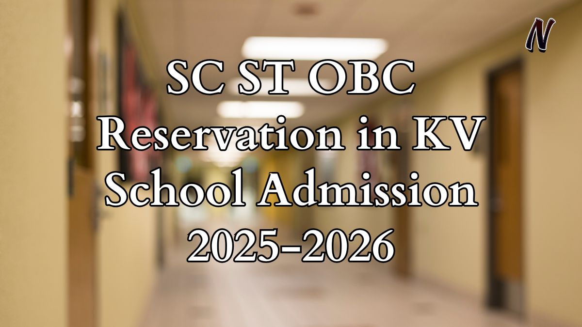 SC ST OBC Reservation in KV School Admission 2025-26