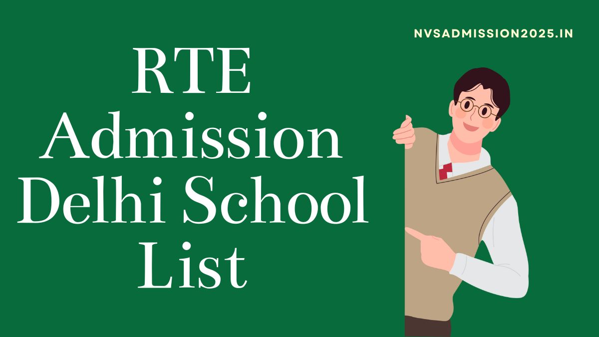 RTE Admission Delhi School List