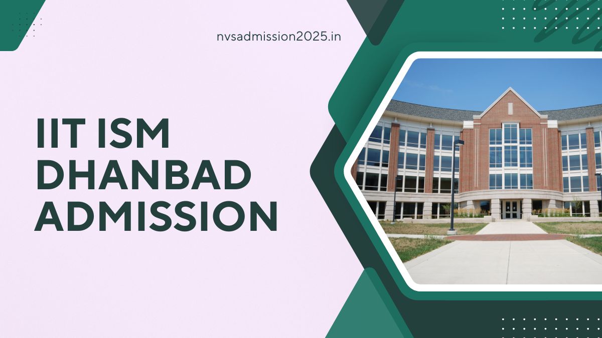 IIT ISM Dhanbad Admission