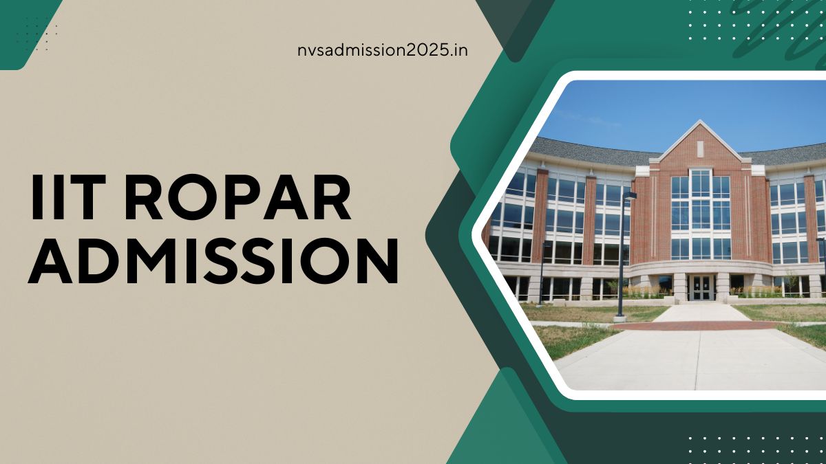 IIT Ropar Admission