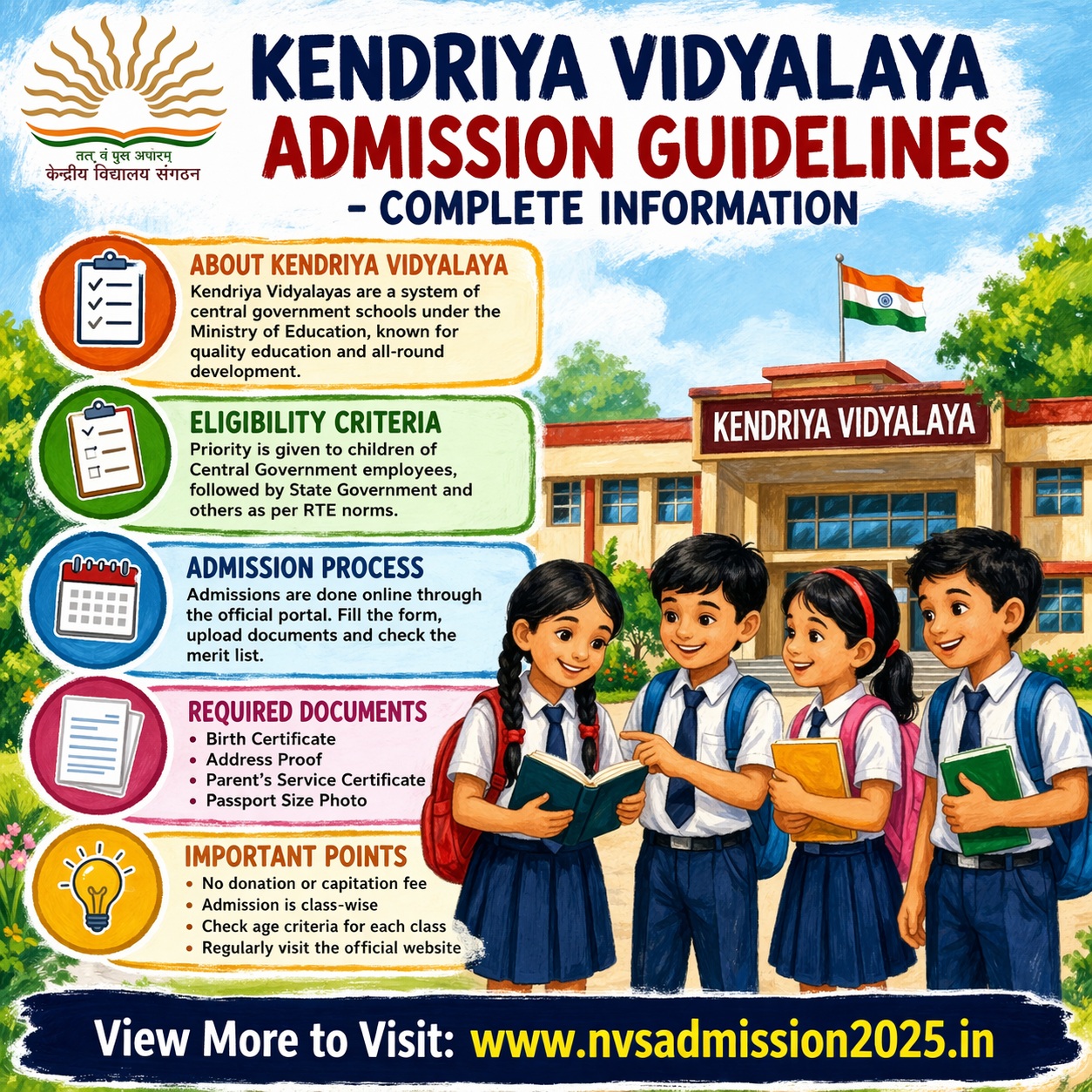 KV Admission Guidelines 2026-27